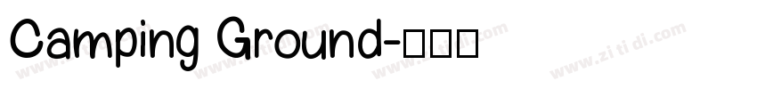 Camping Ground字体转换